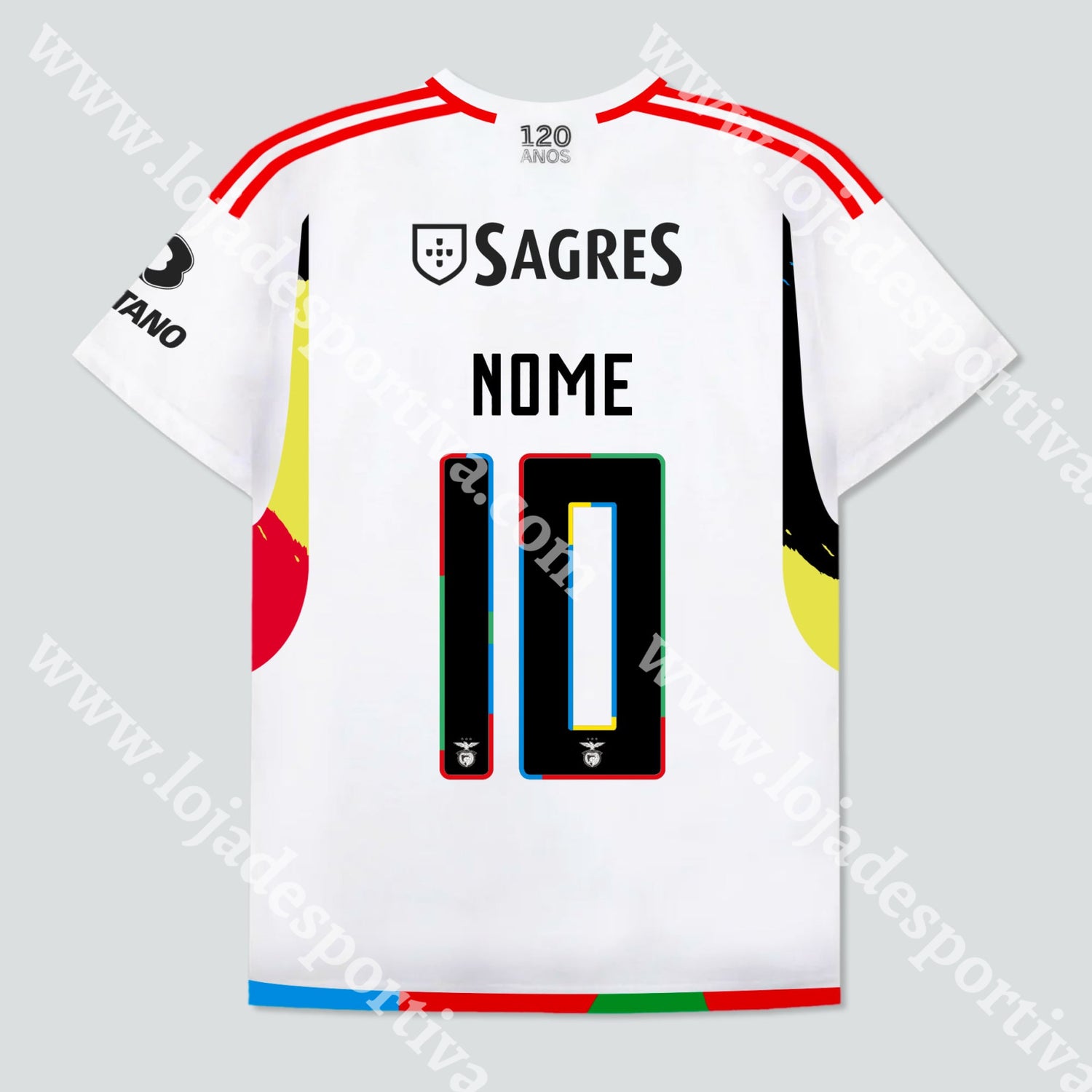 Nova Camisola 3º Equipamento Sl Benfica 23/24 Camisola Futebol