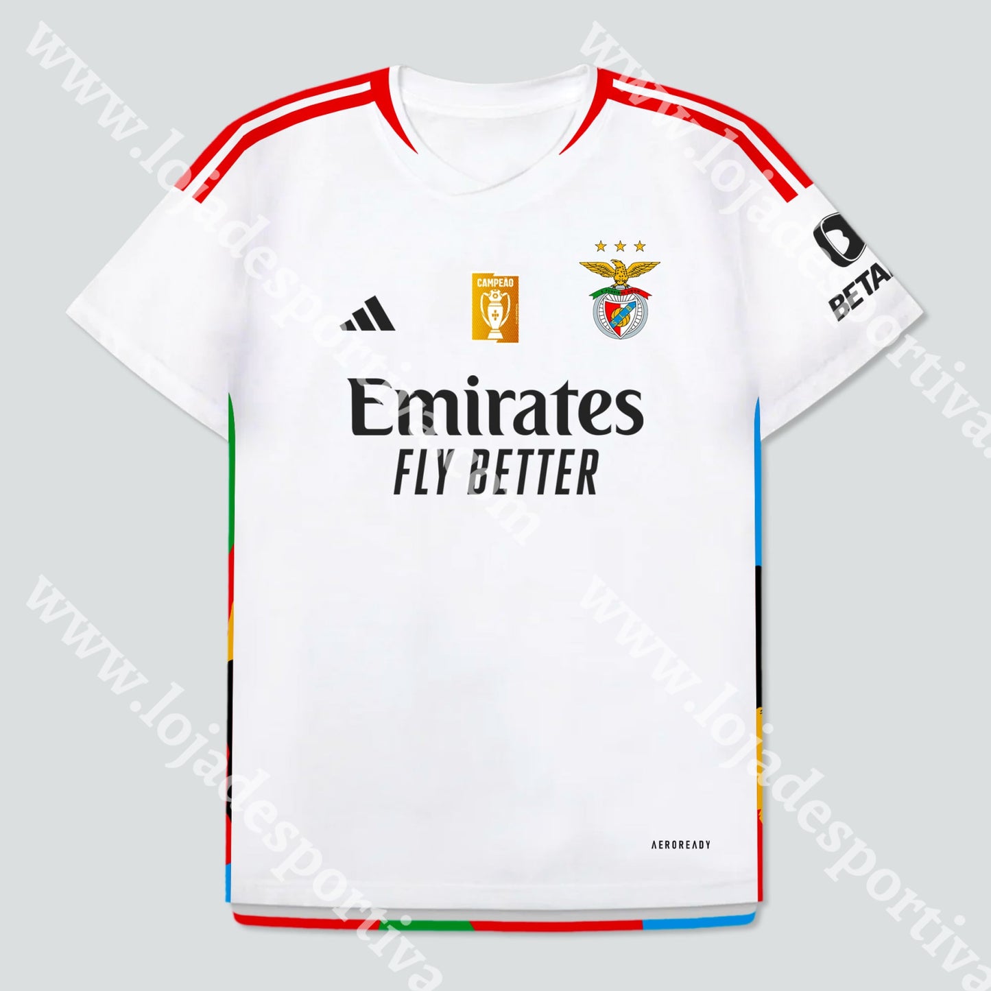 Nova Camisola 3º Equipamento Sl Benfica 23/24 Camisola Futebol