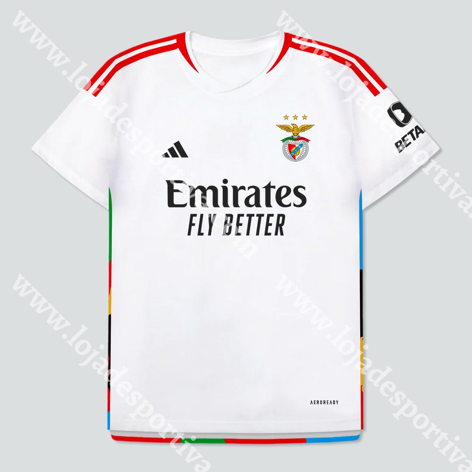 Nova Camisola 3º Equipamento Sl Benfica 23/24 M Camisola Futebol