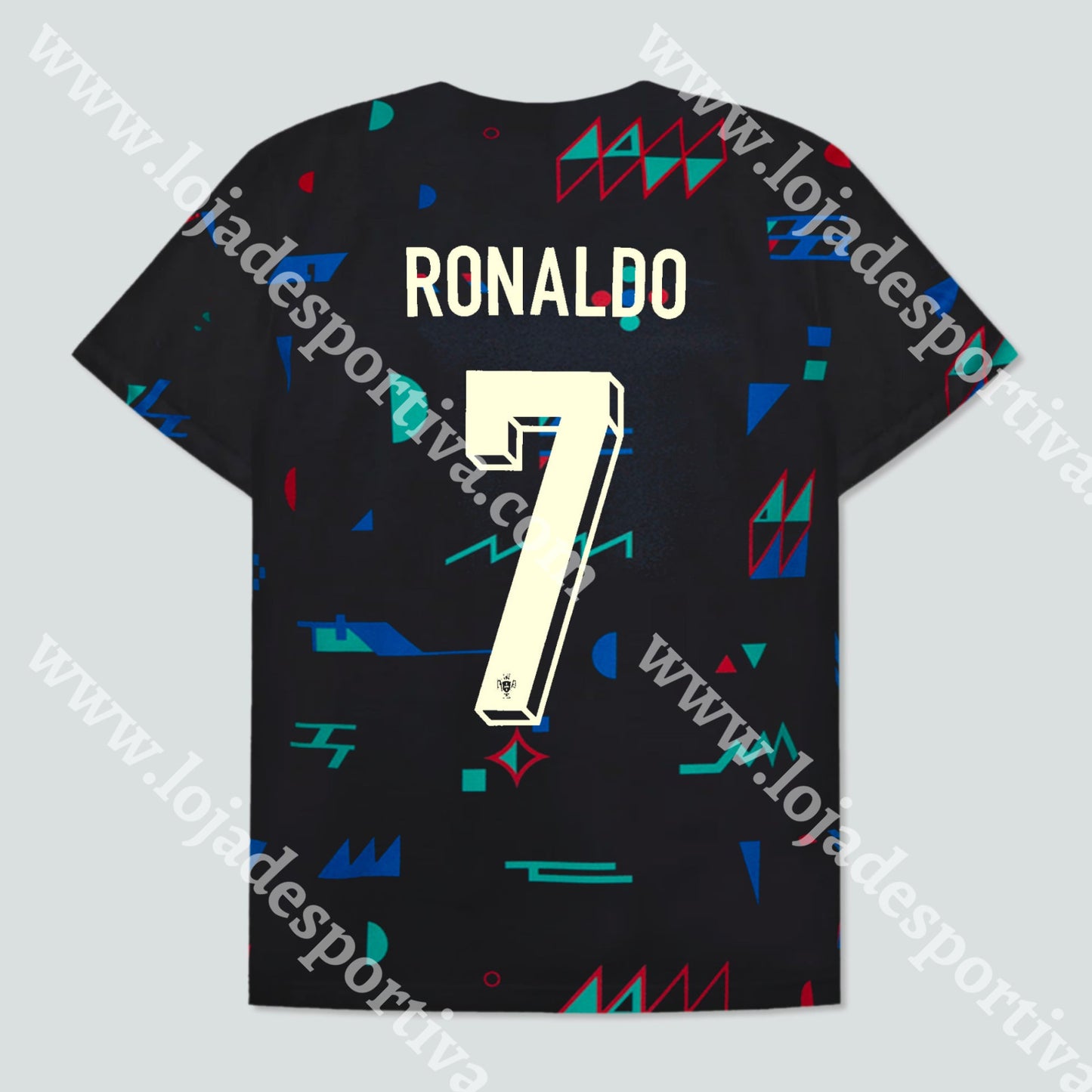 Camisola Aquecimento Portugal Euro 2024 Camisola Futebol