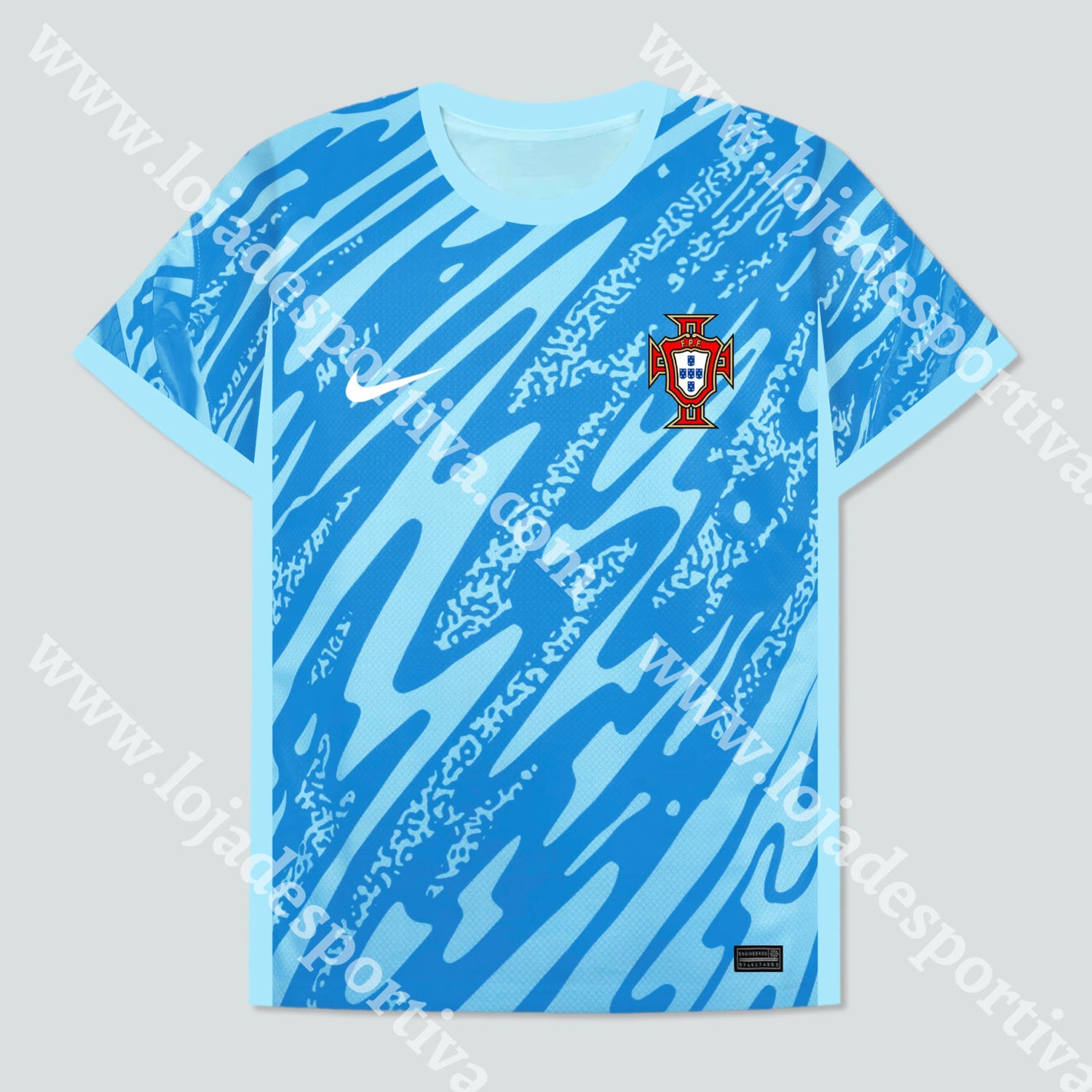 Camisola Guarda-Redes Azul Portugal Euro 2024 S Camisola Futebol