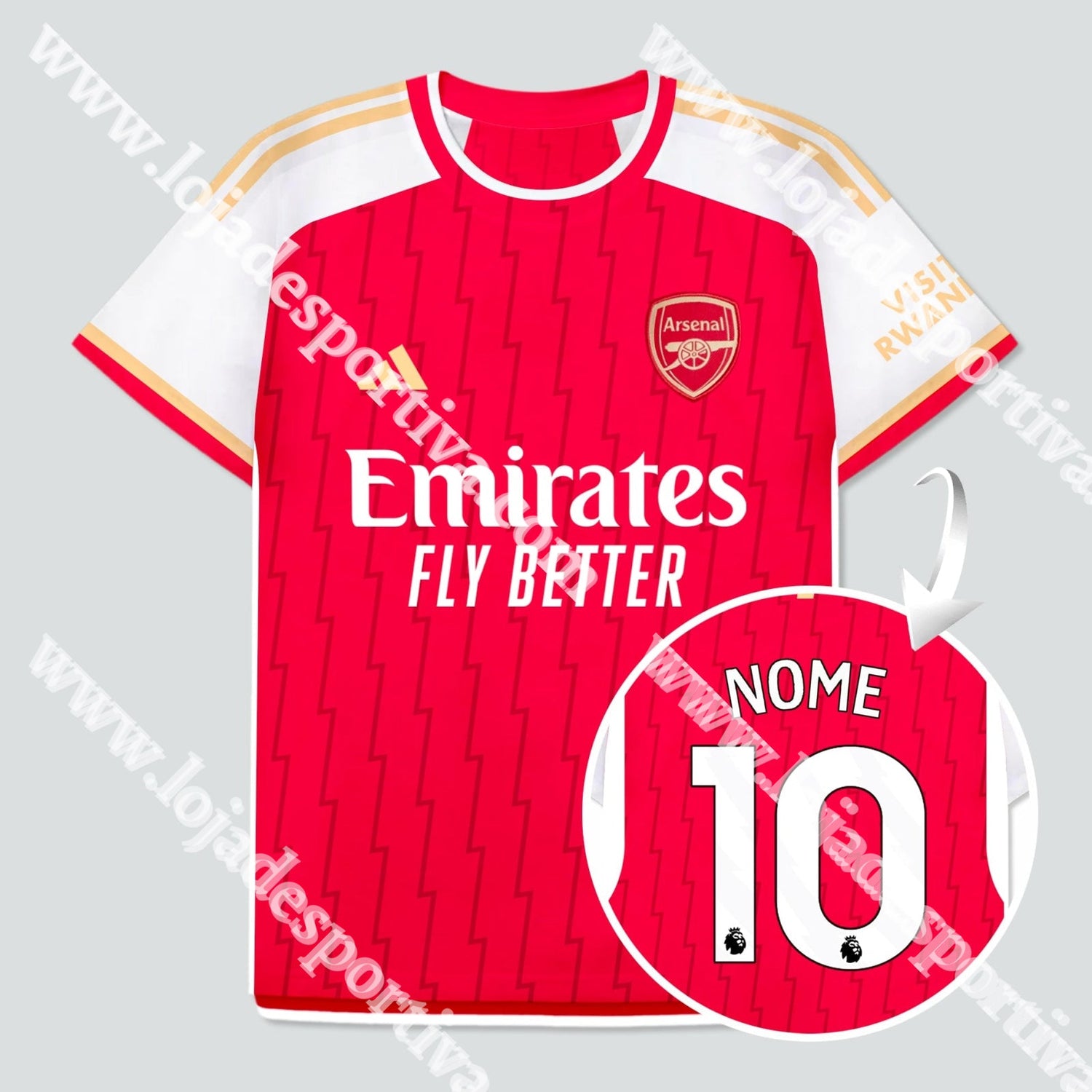 Camisola Principal Arsenal 23/24