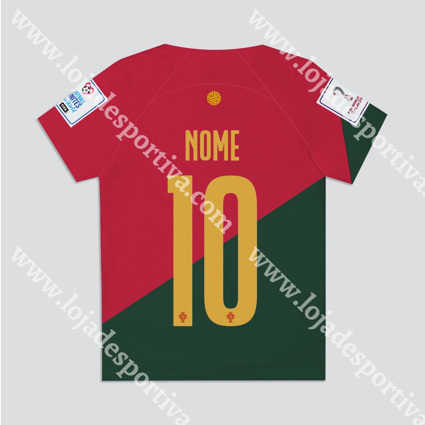 Camisola Principal Seleção Portugal 2023 Camisola Futebol