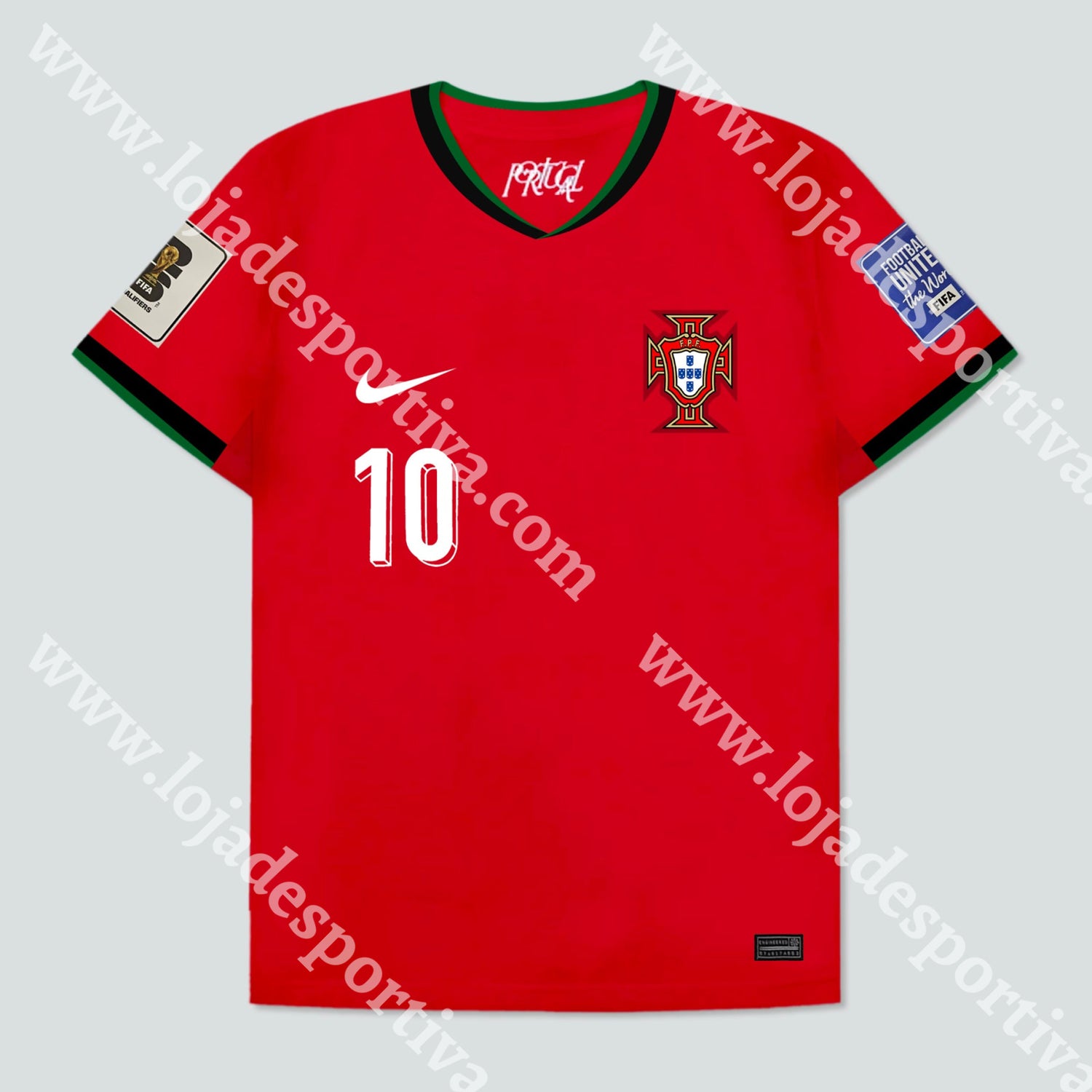 Camisola Seleção Portugal Euro 2024 Camisola Futebol