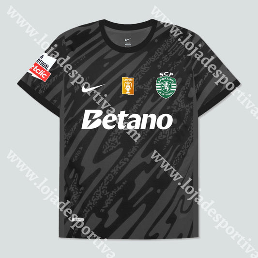 Nova Camisola Guarda-Redes Preta Sporting Cp 24/25