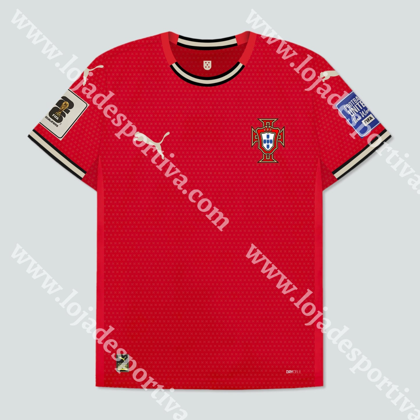 Nova Camisola Principal Seleção Portugal 2024 Camisola Futebol