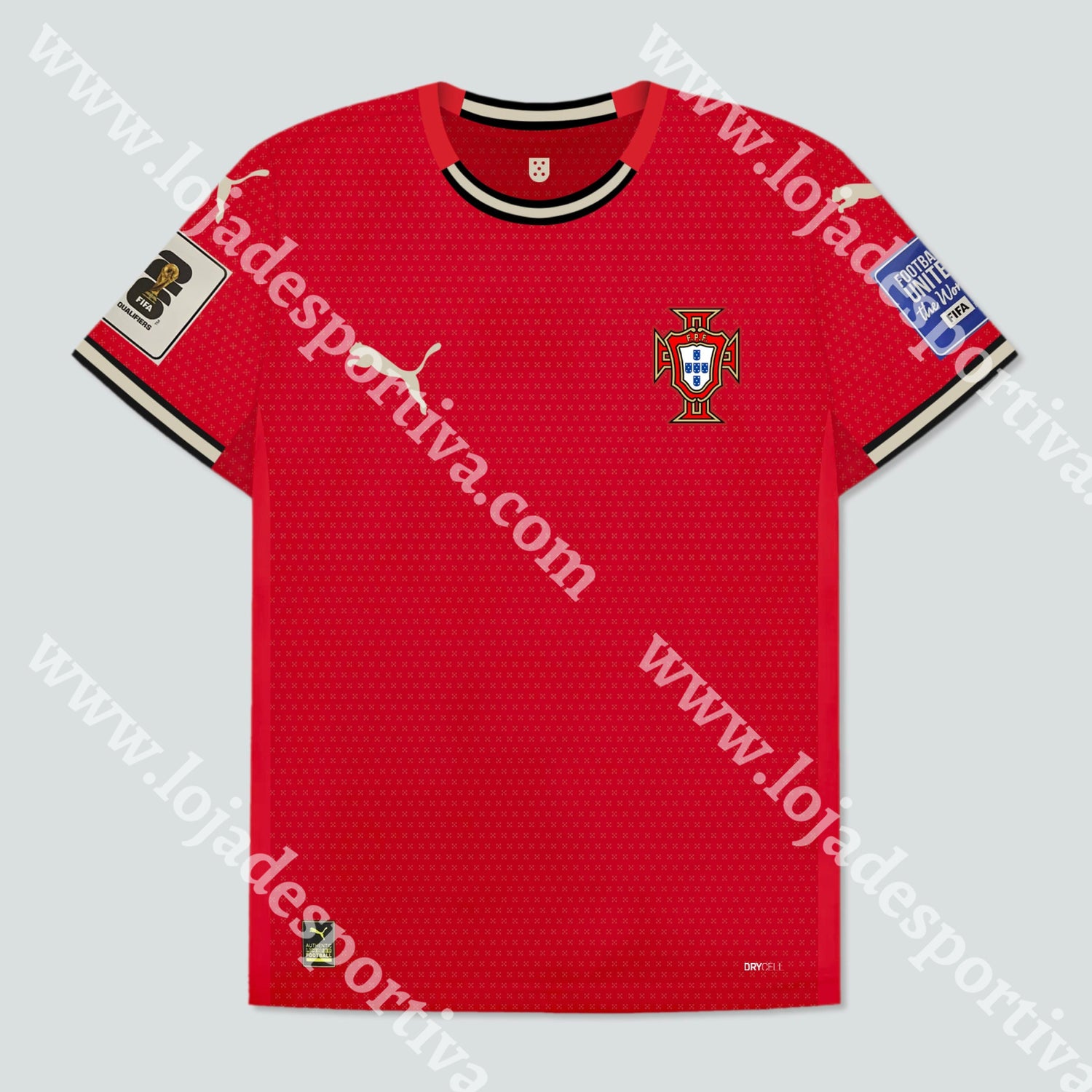 Nova Camisola Principal Seleção Portugal 2024 Camisola Futebol