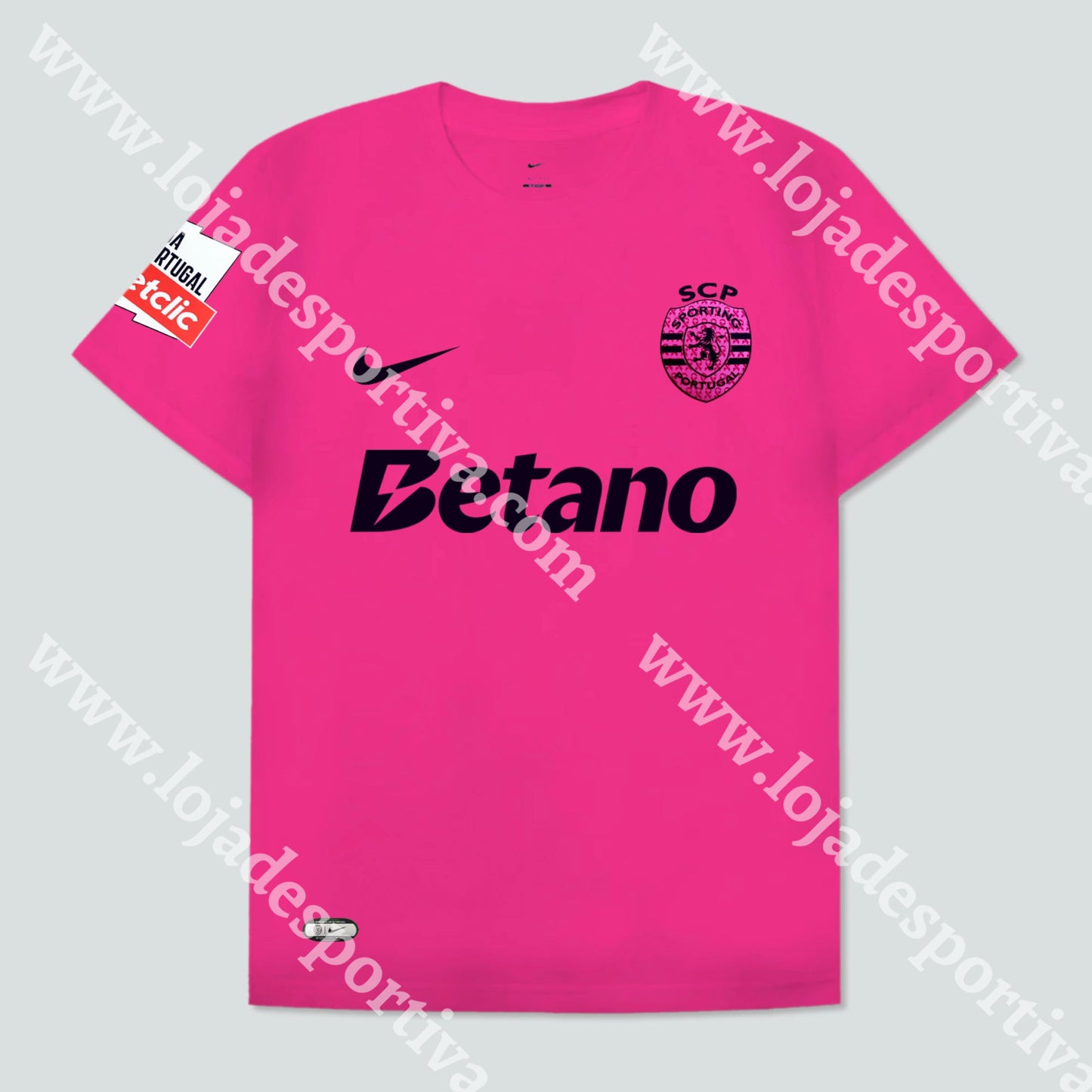 Nova Camisola Rosa Sporting Cp 24/25