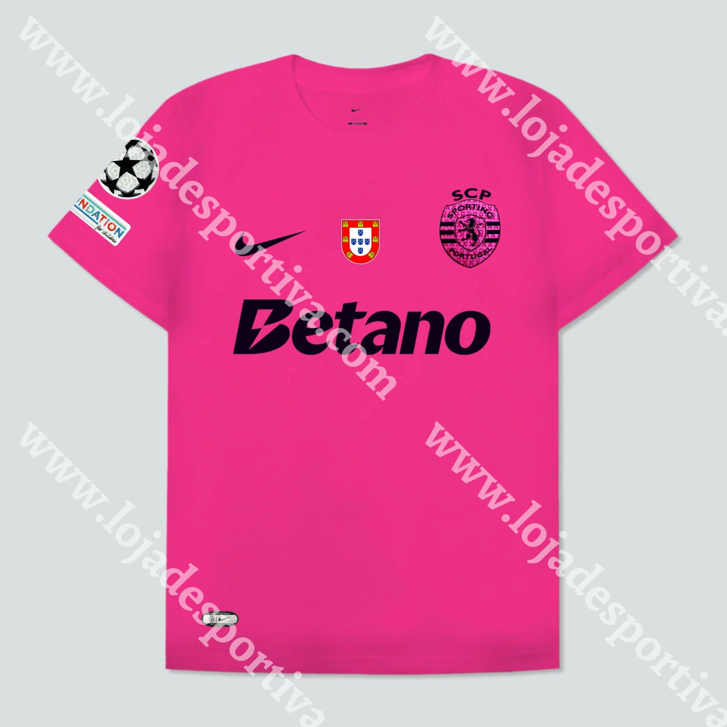 Nova Camisola Rosa Sporting Cp 24/25