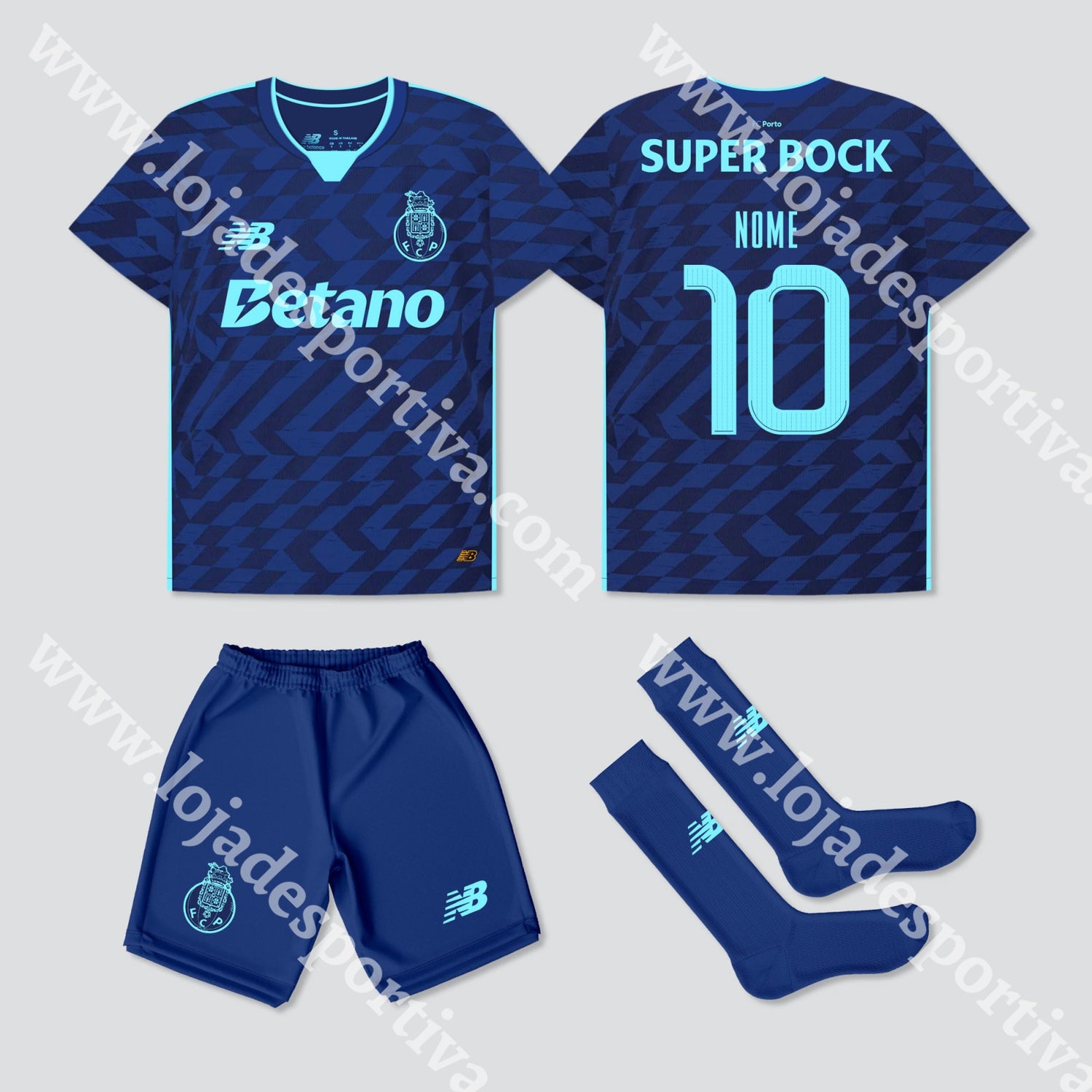 Novo Kit Criança 3º Equipamento Fc Porto 24/25