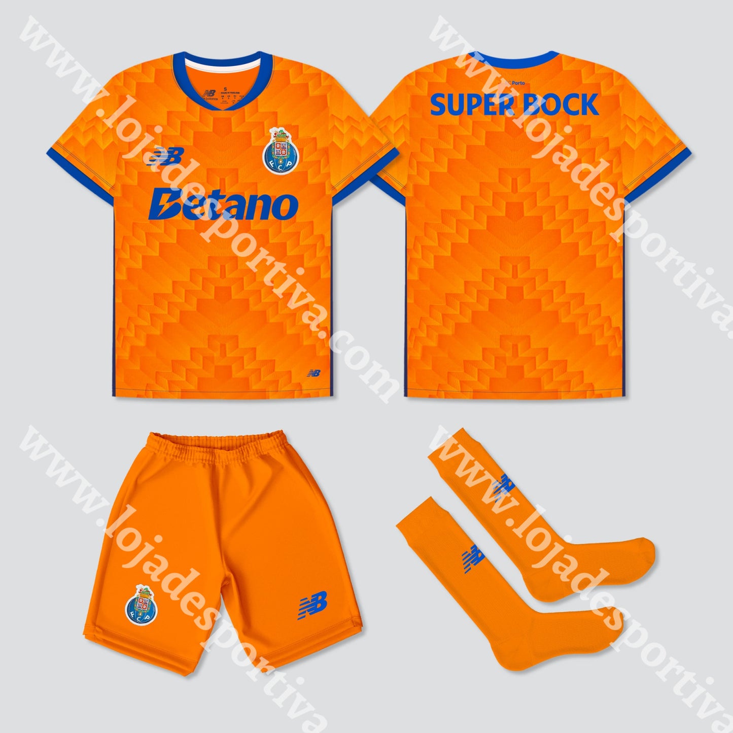 Novo Kit Criança Alternativo Fc Porto 24/25 1-2 Anos