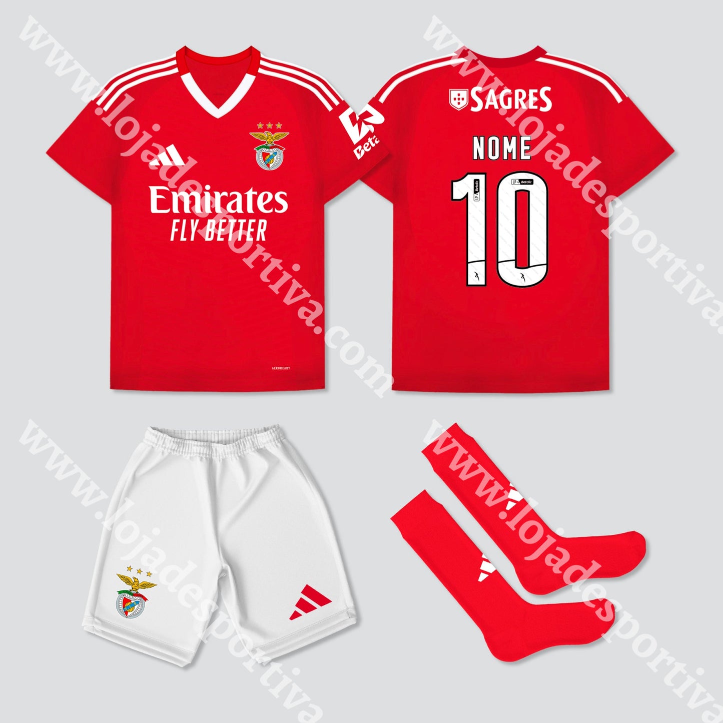 Novo Kit Criança Principal Sl Benfica 24/25