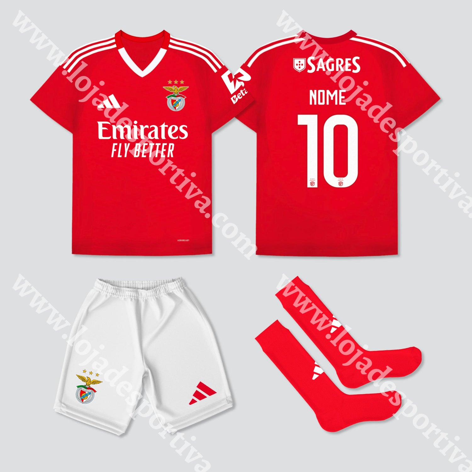 Novo Kit Criança Principal Sl Benfica 24/25