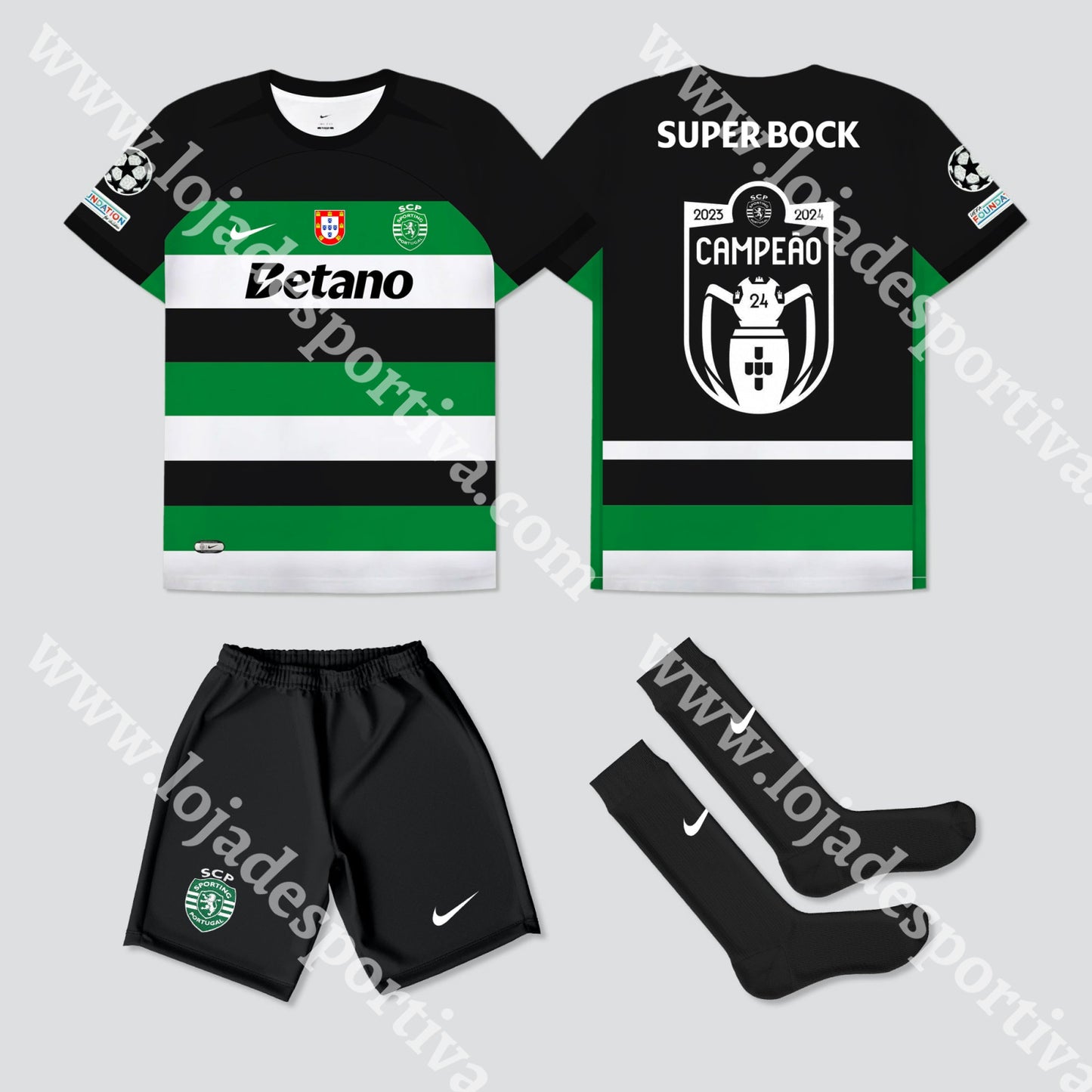 Novo Kit Criança Principal Sporting Cp 24/25