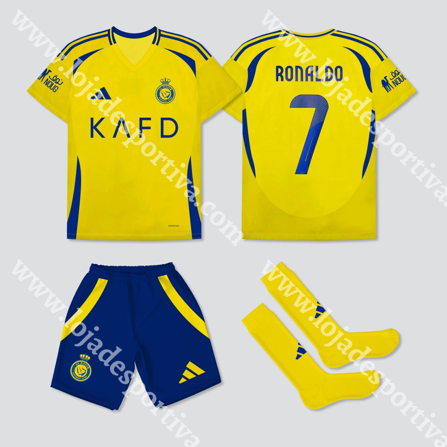 Kit Criança ’ Ronaldo 7 Al-Nassr 24/25 1-2 Anos